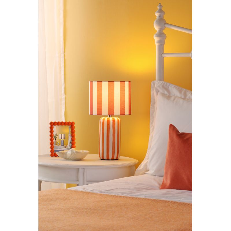 Dar_Vol3-CIC4211 - Cicada - Orange & White Table Lamp