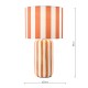 Dar_Vol3-CIC4211 - Cicada - Orange & White Table Lamp