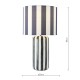 Dar_Vol3-CIC4223 - Cicada - Blue & White Table Lamp