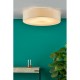 Dar-CIE4801 - Cierro - Taupe Fabric with Diffuser 6 Light Ceiling Lamp - ∅ 80