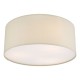 Dar-CIE5201 - Cierro - Taupe Fabric with Diffuser 3 Light Ceiling Lamp - ∅ 40
