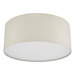 Cierro - Taupe Fabric 3 Light Ceiling Lamp with Diffuser - ∅ 40 Cierro - Taupe Fabric 3 Light Ceiling Lamp with Diffuser - ∅ 40