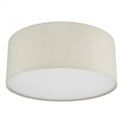 Cierro - Taupe Fabric 3 Light Ceiling Lamp with Diffuser - ∅ 40 Cierro - Taupe Fabric 3 Light Ceiling Lamp with Diffuser - ∅ 40