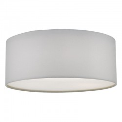 Cierro - Ivory Shade 3 Light Ceiling Lamp with Frosted Diffuser  Cierro - Ivory Shade 3 Light Ceiling Lamp with Frosted Diffuser