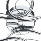 Ceiling Lights - Circa - Decorative Glass Disc with Chrome 4 Light Centre Fitting Dar-CIR0450 - Circa - Decorative Glass Disc with Chrome 4 Light Centre Fitting