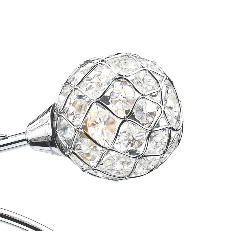Ceiling Lights - Circa - Decorative Glass Disc with Chrome 4 Light Centre Fitting Dar-CIR0450 - Circa - Decorative Glass Disc with Chrome 4 Light Centre Fitting