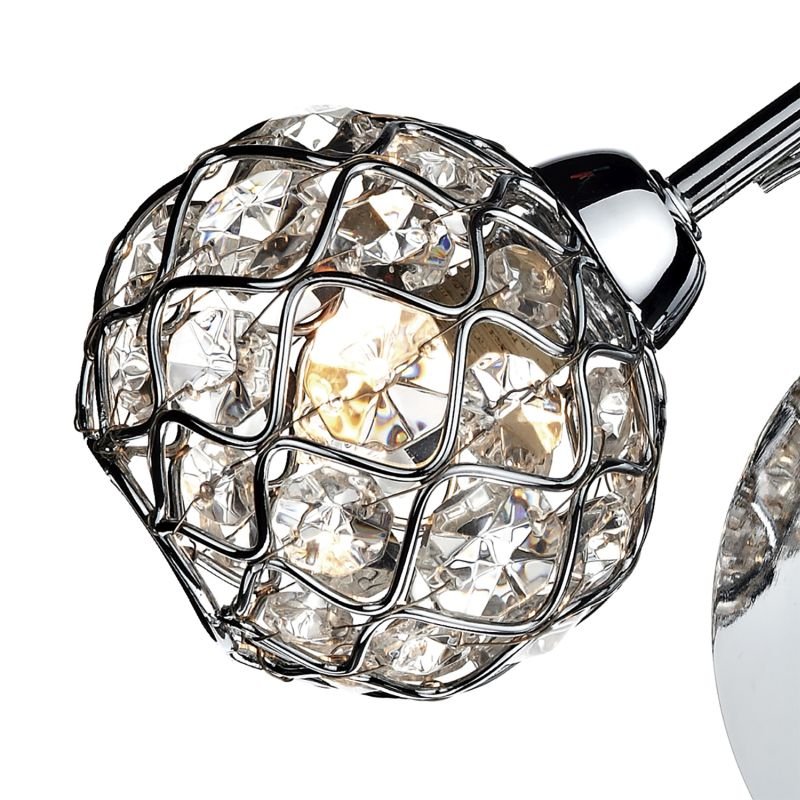 Wall Lights - Circa - Decorative Glass Disc with Chrome Wall Lamp Dar-CIR0750 - Circa - Decorative Glass Disc with Chrome Wall Lamp