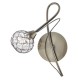 Wall Lights - Circa - Decorative Glass Disc with Antique Brass Wall Lamp Dar-CIR0775 - Circa - Decorative Glass Disc with Antique Brass Wall Lamp