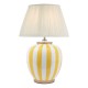 Dar-CIR4226 - Circus - Base Only - Yellow & White Ceramic Table Lamp