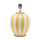 Dar-CIR4226 - Circus - Base Only - Yellow & White Ceramic Table Lamp