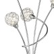 Table & Floor Lamp - Circa - Decorative Glass Disc with Chrome 5 Light Floor Lamp Dar-CIR4950 - Circa - Decorative Glass Disc with Chrome 5 Light Floor Lamp