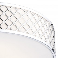Civic - Chrome 2 Light Ceiling Lamp with Opaque Glass  Civic - Chrome 2 Light Ceiling Lamp with Opaque Glass