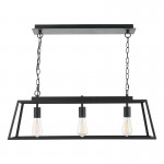 Claudia - Matt Black 3 Light over Island Fitting Claudia - Matt Black 3 Light over Island Fitting