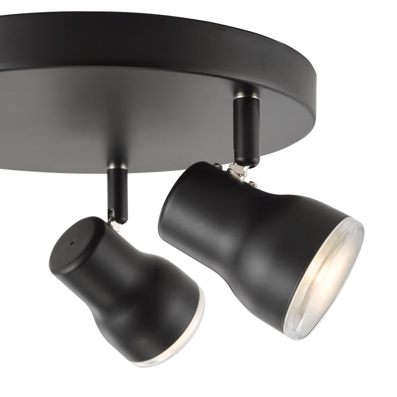 Dar_Vol3-CLI7622 - Clint - Bathroom Matt Black 3 Spotlights IP44
