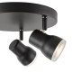Dar_Vol3-CLI7622 - Clint - Bathroom Matt Black 3 Spotlights IP44
