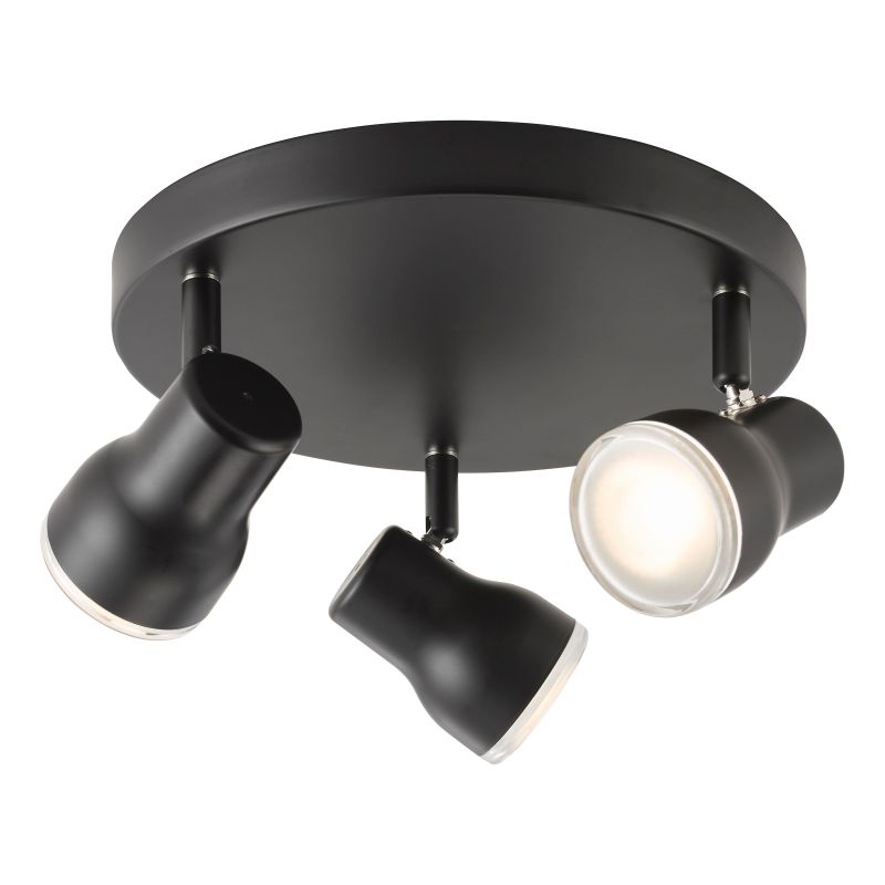 Dar_Vol3-CLI7622 - Clint - Bathroom Matt Black 3 Spotlights IP44