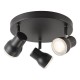 Dar_Vol3-CLI7622 - Clint - Bathroom Matt Black 3 Spotlights IP44