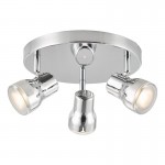 Clint - Bathroom Polished Chrome 3 Spotlights IP44