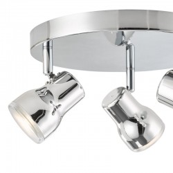 Clint - Bathroom Polished Chrome 3 Spotlights IP44