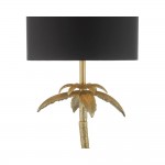 Coco - Antique Gold Palm Tree Floor Lamp with Black Shade Coco - Antique Gold Palm Tree Floor Lamp with Black Shade