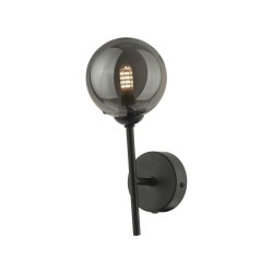 Cohen - Black Wall Lamp with Smoked Mirrored Glass Cohen - Black Wall Lamp with Smoked Mirrored Glass