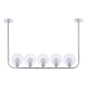 Dar_Vol3-CRA0550-20 - Cradle - Chrome 5 Light over Island Fitting with Double Glasses