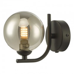 Cradle - Black Wall Lamp with Smoked Glass Cradle - Black Wall Lamp with Smoked Glass