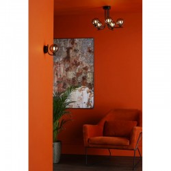 Cradle - Black Wall Lamp with Smoked Glass Cradle - Black Wall Lamp with Smoked Glass