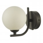 Cradle - Black Wall Lamp with White Glass Cradle - Black Wall Lamp with White Glass