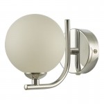Cradle - Chrome Wall Lamp with White Glass Cradle - Chrome Wall Lamp with White Glass