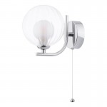 Cradle - Chrome Wall Lamp with Double Glass