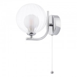 Cradle - Chrome Wall Lamp with Double Glass