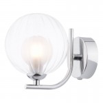 Cradle - Chrome Wall Lamp with Double Glass
