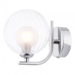 Cradle - Chrome Wall Lamp with Double Glass