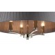 Ceiling Lights - Cristin - Grey Ribbon Shade & Nickel 4 Light Pendant Dar-CRI0439 - Cristin - Grey Ribbon Shade & Nickel 4 Light Pendant