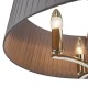 Ceiling Lights - Cristin - Grey Ribbon Shade & Nickel 4 Light Pendant Dar-CRI0439 - Cristin - Grey Ribbon Shade & Nickel 4 Light Pendant
