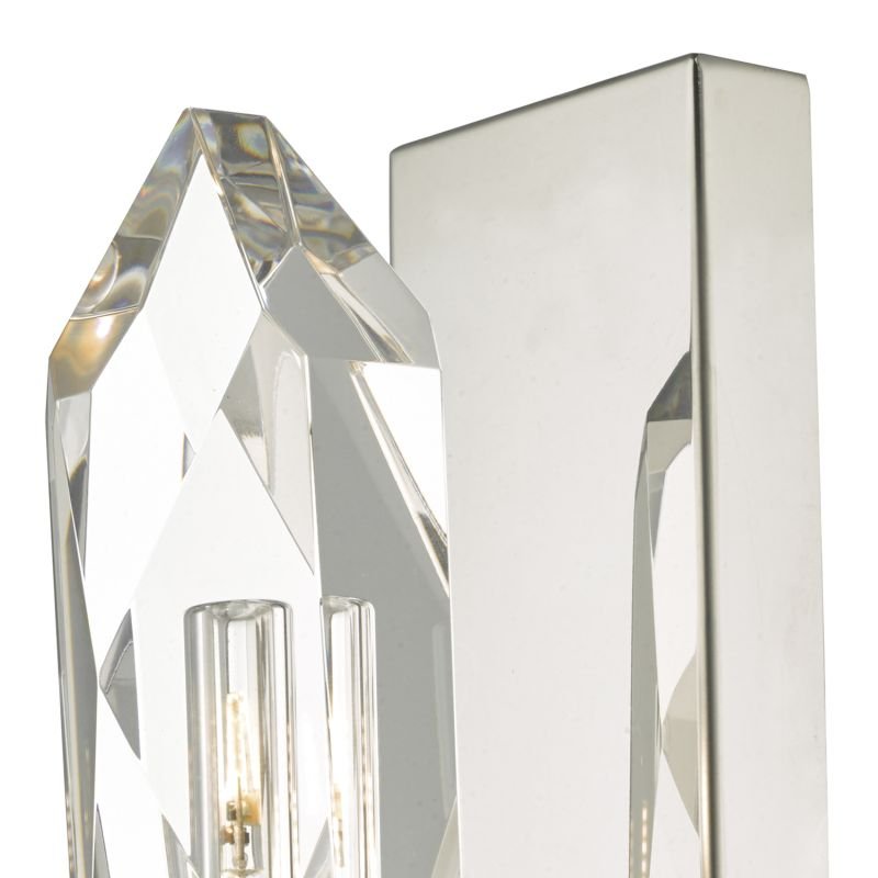 Crystal & Acrylic - Crystal - Chrome with Crystal Rock Wall Lamp Dar-CRY0750 - Crystal - Chrome with Crystal Rock Wall Lamp