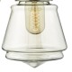 Dar-CUR0775 - Curtis - Champagne Glass with Antique Brass Wall Lamp