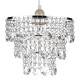 Accessories - Cybil - Crystal Shade with Chrome for Hanging Pendant Dar-CYB6550 - Cybil - Crystal Shade with Chrome for Hanging Pendant
