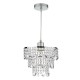 Accessories - Cybil - Crystal Shade with Chrome for Hanging Pendant Dar-CYB6550 - Cybil - Crystal Shade with Chrome for Hanging Pendant