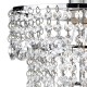 Accessories - Cybil - Crystal Shade with Chrome for Hanging Pendant Dar-CYB6550 - Cybil - Crystal Shade with Chrome for Hanging Pendant