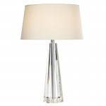 Cyprus - Crystal Table Lamp with Cream Shade  Cyprus - Crystal Table Lamp with Cream Shade