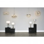 Cyprus - Crystal Table Lamp with Cream Shade  Cyprus - Crystal Table Lamp with Cream Shade