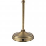 Dahl - Base Only - Rechargeable Matt Antique Brass Table Lamp Dahl - Base Only - Rechargeable Matt Antique Brass Table Lamp