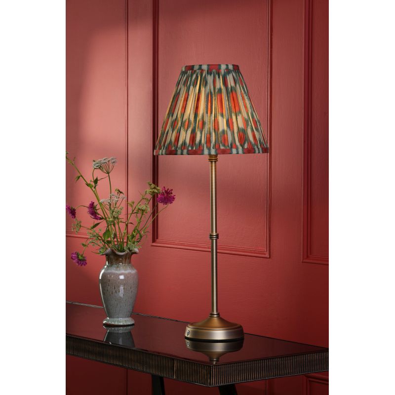 Dar-DAH4275 - Dahl - Base Only - Rechargeable Matt Antique Brass Table Lamp