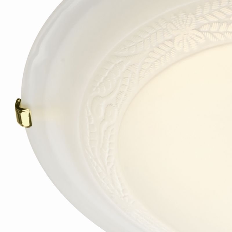 Dar-DAM522 - Damask - Decorative Alabaster Glass 1 Light Ceiling Lamp ∅30