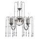 Crystal & Acrylic - Daniella - Polished Nickel & Chrome Rods 2 Light Wall Lamp Dar-DAN0938 - Daniella - Polished Nickel & Chrome Rods 2 Light Wall Lamp