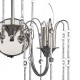 Crystal & Acrylic - Daniella - Polished Nickel & Chrome Rods 2 Light Wall Lamp Dar-DAN0938 - Daniella - Polished Nickel & Chrome Rods 2 Light Wall Lamp