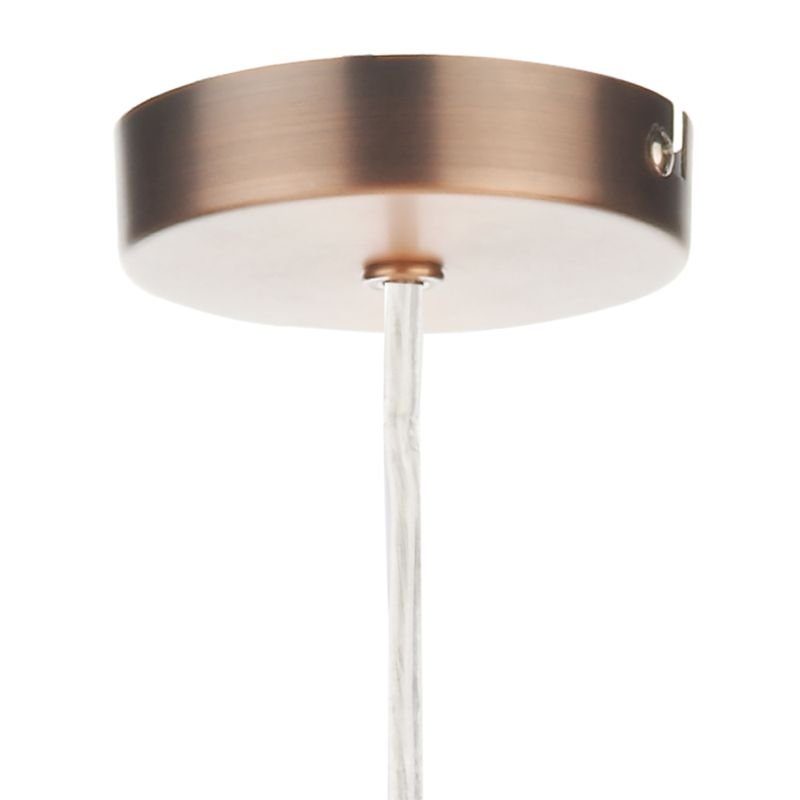 Ceiling Lights - Dauphine - Shiny Copper 1 Light Hanging Pendant Dar-DAU0164 - Dauphine - Shiny Copper 1 Light Hanging Pendant