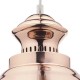 Ceiling Lights - Dauphine - Shiny Copper 1 Light Hanging Pendant Dar-DAU0164 - Dauphine - Shiny Copper 1 Light Hanging Pendant